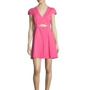 Halston Heritage Cutout Night Out Dress Pink 14